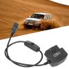 Car USB Power Charging Cable,16 Pin OBD2 Male Plug USB Power Charging Cable OBD Adapter Cable 18.9in Universal Connector Charger view 3