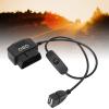 Car USB Power Charging Cable,16 Pin OBD2 Male Plug USB Power Charging Cable OBD Adapter Cable 18.9in Universal Connector Charger view 4