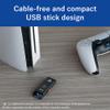 BUFFALO External SSD 1.0TB - Officially Licensed Product, Compatible with PS5 Consoles / PS4 Consoles - USB3.2 Gen2 Type A Compact Stick SSD-SAO1.0U3B view 4