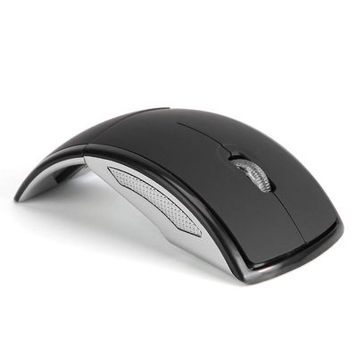 01 2.4G Foldable Ergonomic Arc Black with USB Receiver for Notebook