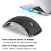 01 2.4G Foldable Ergonomic Arc Black with USB Receiver for Notebook view 3