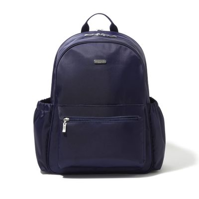 Baggallini Essential Laptop Backpack - 16x12 Inch Travel Backpack with 16" Laptop Sleeve - Lightweight Luggage Backpack