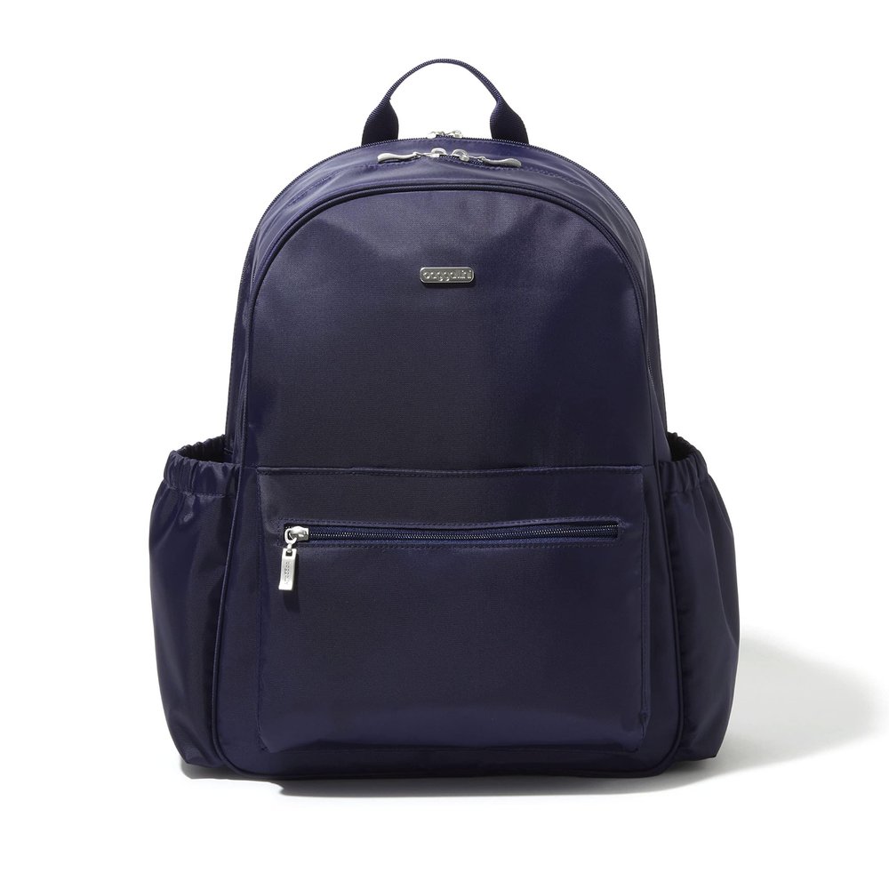 Baggallini Essential Laptop Backpack - 16x12 Inch Travel Backpack with 16" Laptop Sleeve - Lightweight Luggage Backpack