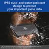 BUFFALO External SSD 1.0TB Officially Licensed Product, Compatible with PS 5 / PS 4 Consoles - USB3.2 Gen2 Type A and C - Portable Anti Shock IP55 Dust and Water Resistant SSD-PHO1.0U3B view 4