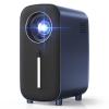 HISION Mini Bluetooth Portable 1080P Projector - 8500L Lumens, 5W Speaker, LED, Blue, USB, Bluetooth, HDMI, Remote Control view 1