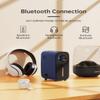 HISION Mini Bluetooth Portable 1080P Projector - 8500L Lumens, 5W Speaker, LED, Blue, USB, Bluetooth, HDMI, Remote Control view 3
