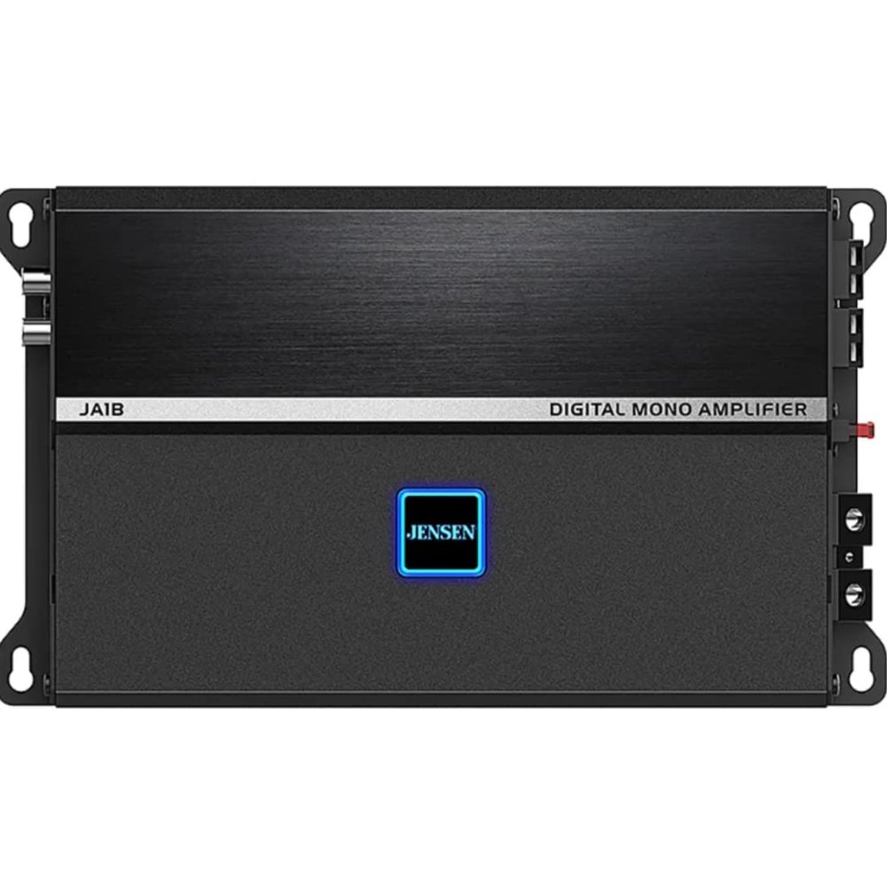 Jensen JA1B 290W RMS Monoblock Class-D Car Audio Compact Amplifier with DSP