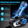 Khptop Motorcycle Helmet Bluetooth Headset,Sking Earphone,CVC Noise Cancellation Stereo Music Automatic answering,90 Hours Playing time High Sound Bluetooth Motorcycle Helmet Ultra-Thin view 3