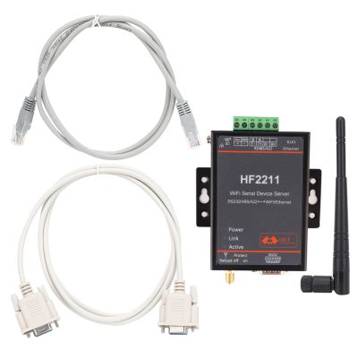 HF2211 Serial Network Server Serial Server Ethernet DTU Network Communication 5 to 36VDC with Device Servers