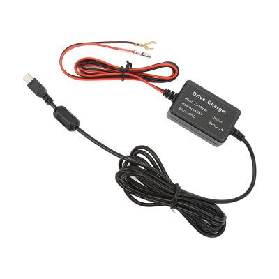 Car Dash Camera Power Cord, Dash Cam Hardwire Kit 12V30V to 5V USB Adapter Low Voltage Camera for Mirror Cam Navigator Detector