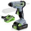 WORKPRO 20V Cordless Hot Melt Glue Gun Kit, 2.0 Ah Li-ion Battery Powered Rechargeable Full Size Hot Glue Gun, 45S Fast Preheating, Heavy Duty Wireless Glue Gun with 12 Pcs Glue Sticks for DIY & Craft view 1