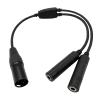 WODASEN Airbus Headset Adapter General Aviation .206 & .25 Dual Jacks GA Twin Plug to Airbus XLR 5 Pin Headset Connector Headphone Extension Cable Converter Compatible with Most Pilot Headsets view 1