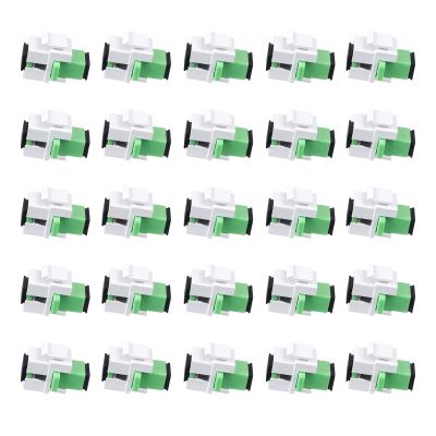 fyboptwu - SC-SC Simplex APC Keystone Fiber Adapter, 25pcs