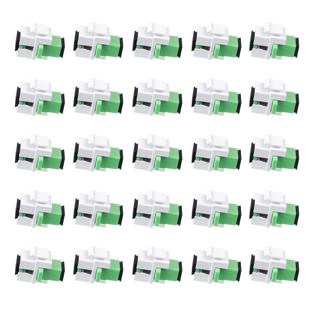 fyboptwu - SC-SC Simplex APC Keystone Fiber Adapter, 25pcs