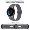 Kollody 2 Pack Stretchy Nylon Watch Bands Compatible with Garmin Vivoactive 5/6/Forerunner 55/165,20mm Soft Elastic Fabric Adjustable Replacement Sport Straps for Garmin Venu Sq 2 Women Men view 3