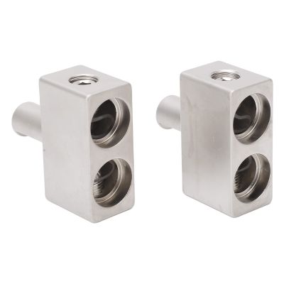 Amplifier Input Reducer, 1 Pair Dual 1/0 Gauge to 1/0 Gauge Amp Input Reducer for Car Audio