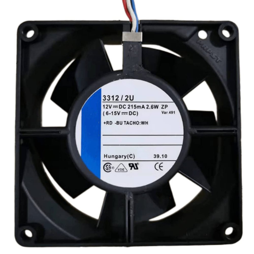 12V 3312/2U 215mA 2.6W 9232 Cooling Fan 3-Wire