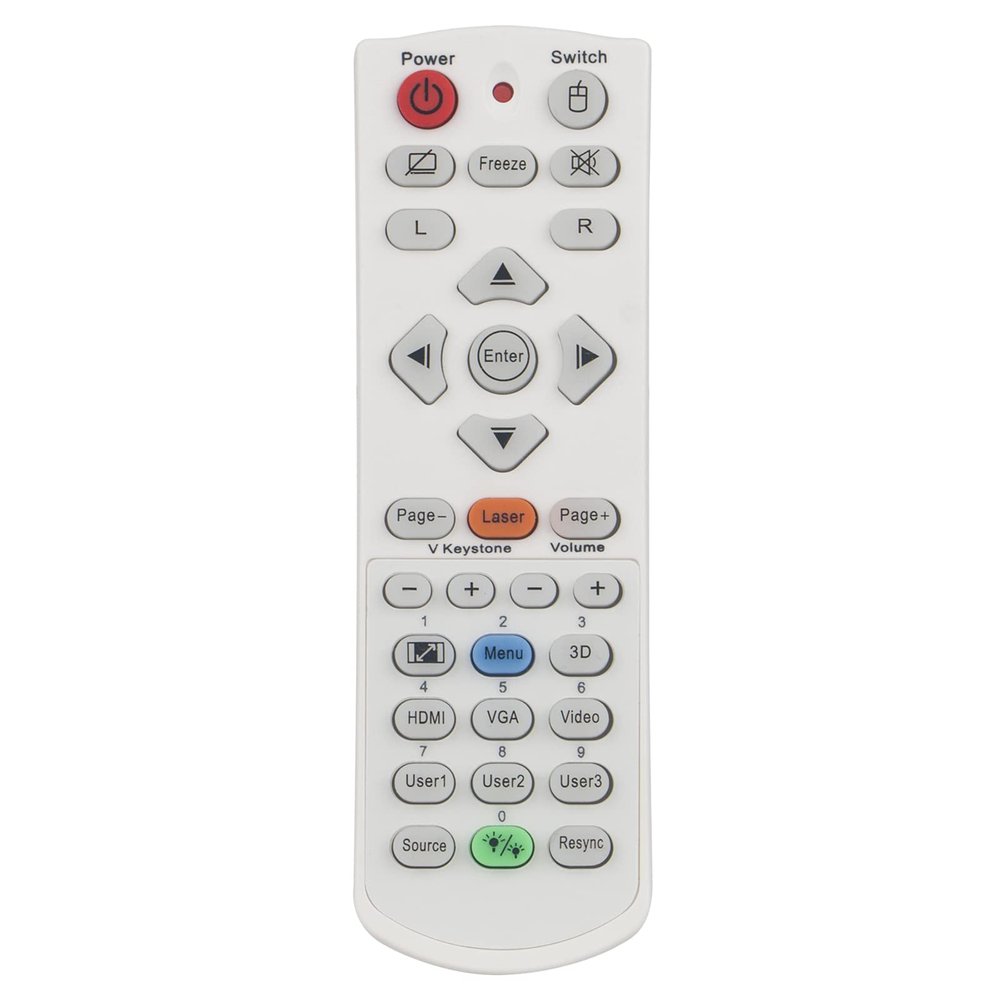 AULCMEET IR1304L New Replacement Remote Control Compatible with ViewSonic Projectors IR1304L LM 2401