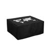 kwmobile Dust Cover Compatible with Epson EcoTank ET-2850 / EcoTank ET-2856 - Printer Case - White/Black - Travel Outline view 1
