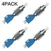 GESD 4PCS Single Mode 9/125um FC Male to LC Female Hybrid Optical Fiber Converter Adapter with Visual Fault Locator Connector and Optical Power Meter Compatibility view 2