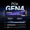 fanxiang S880 NVMe SSD 1TB, PCIe 4.0 M.2 2280 Gaming SSD, 3D NAND TLC, Seq. Read Speeds UP to 7300MB/s, Dynamic SLC Cache, Internal Solid State Drive for PS5 Enthusiasts, High End Computing, Gaming view 2