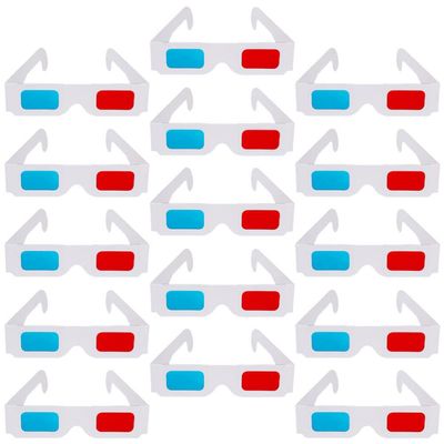 Mobestech 40pcs Anaglyph Glasses for Movies Games Publications for Parties and Events Enjoy Enhanced Viewing