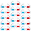 Mobestech 40pcs Anaglyph Glasses for Movies Games Publications for Parties and Events Enjoy Enhanced Viewing view 1