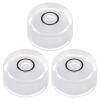 HARFINGTON 3pcs Round Bubble Level 18x9mm Mini Circular Bullseye Spirit Levels for Leveling Camera Tripod Telescope Workshop Turntable Pictures Frame, White view 1