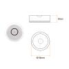 HARFINGTON 3pcs Round Bubble Level 18x9mm Mini Circular Bullseye Spirit Levels for Leveling Camera Tripod Telescope Workshop Turntable Pictures Frame, White view 2