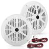 6.5 Inch Dual Marine Speakers Waterproof and Weather Resistant Outdoor Audio Stereo Sound System & 4 Inch Dual Marine Speakers-Waterproof and Weather Resistant Outdoor Audio Stereo Sound System view 2
