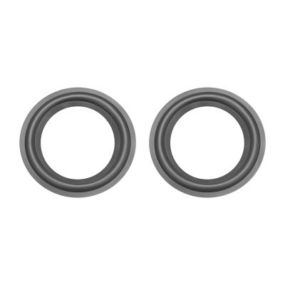 Rebower Speaker Foam Edge Surround Rings Rubber Perforated Subwoofer Rings Replacement Parts [for Repair or DIY Speaker Decoration] - 5.5 inch/Black / 2Pack