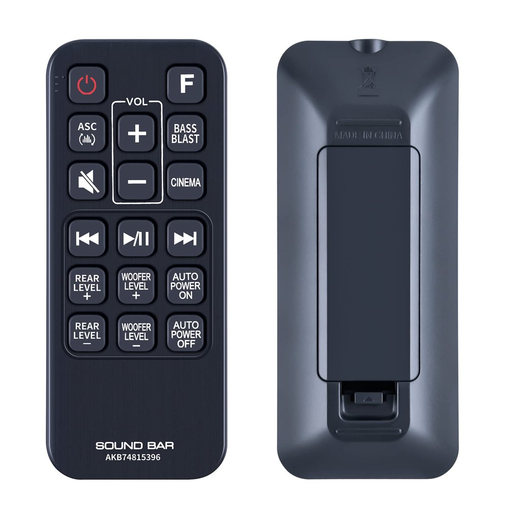 AKB74815396 Replacement Soundbar Remote Control Compatible for LG Sound Bar SJ4R SJ4YS SJ4Y SJ4Y-S SH4Y DJ4Y-S SPJ4-S SPJ4B-W S65S3-S LASC47