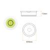 HARFINGTON 3pcs Round Bubble Level 16x7.5mm Mini Circular Bullseye Spirit Levels for Leveling Camera Tripod Telescope Workshop Turntable Pictures Frame, Lime view 2