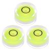 HARFINGTON 3pcs Round Bubble Level 18x9mm Mini Circular Bullseye Spirit Levels for Leveling Camera Tripod Telescope Workshop Turntable Pictures Frame, Lime view 1