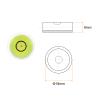 HARFINGTON 3pcs Round Bubble Level 18x9mm Mini Circular Bullseye Spirit Levels for Leveling Camera Tripod Telescope Workshop Turntable Pictures Frame, Lime view 2