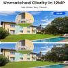 REOLINK 12MP PoE IP Camera Outdoor, Bullet Surveillance Cameras for Home Security, Smart Human/Vehicle/Pet Detection, 700lm Color Night Vision, 2XRLC-1212A Bundle1x8ch NVR(2TB HDD) view 3