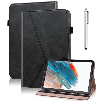 VODEFOX Case for Samsung Galaxy Tab S7 FE 12.4 Inch,PU Leather Stand Shockproof Cover with Card Slots Hand Strap for Galaxy Tab S7 FE - Black