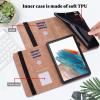VODEFOX Case for Samsung Galaxy Tab S7 FE 12.4 Inch,PU Leather Stand Shockproof Cover with Card Slots Hand Strap for Galaxy Tab S7 FE - Black view 2
