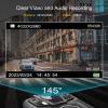 1080P Patrol Police Infrared Night Vision Body Camera with 64G SD Card, Shoulder & Waist Clip, Vedio Audio Recorder Bodycam with 2in Screen, 24H Continous Record for Law Enforcement Security Outwork view 3