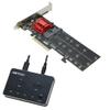 RIITOP Dual NVMe PCIe Adapter + Dual NVME Cloner Docking Station view 1