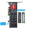RIITOP Dual NVMe PCIe Adapter + Dual NVME Cloner Docking Station view 4
