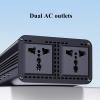 3000W 3500W Modified Sine Wave Power Inverter 12V-60V DC to 220V AC 2 AC Outlets Intelligent Digital Display Suitable for Use in Cars Homes Laptops (Color : 3500W, Size : 48v-220v) view 2