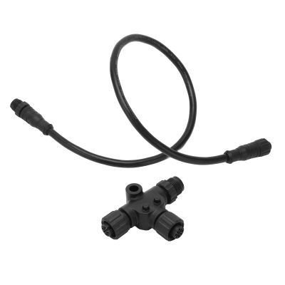 Headerbs for NMEA 2000 Cable, IP67 for NMEA 2000 Drop Backbone Cable with T Connector 5 Pin 0.5m for Networks