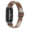 TenCloud Stretch Bands Compatible with Fitbit Inspire 3 Bands Nylon Strap Floral Breathable Adjustable Stretchy Loop Wristband Intended for Fitbit Inspire 3 (Brown) view 1