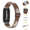 TenCloud Stretch Bands Compatible with Fitbit Inspire 3 Bands Nylon Strap Floral Breathable Adjustable Stretchy Loop Wristband Intended for Fitbit Inspire 3 (Brown) view 4