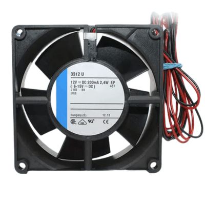 12V 3312U 200mA 2.4W 9232 Cooling Fan 2-Wire