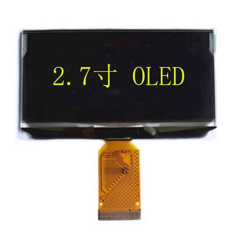 2.7 inch OLED screen 128x64 LCD screen driver SSD1322 30pin monochrome SPI interface (yellow)