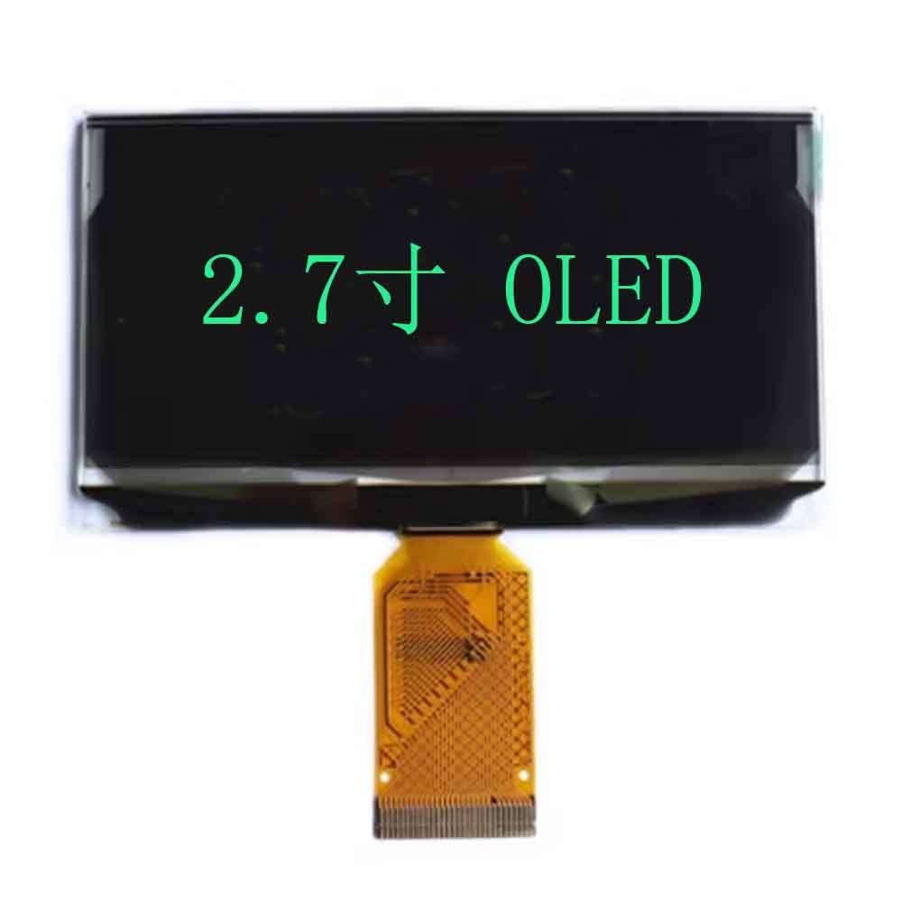 2.7 inch OLED screen 128x64 LCD screen driver SSD1322 30pin monochrome SPI interface (green)