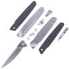 EZSMITH Knife Making Kit - M63 - DIY Folding Knife Series - (Parts Kit) - (w/Carbon Fiber Handle Scales) - (Gift Boxed) - (USA Design) - (by KnifeKits) view 2