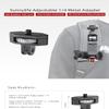 DAGIJIRD Aluminium Alloy Action Camera Adjustable Connector 1/4 Adapter for DJI Pocket 2 for Insta360 for One X2 for SLR view 3